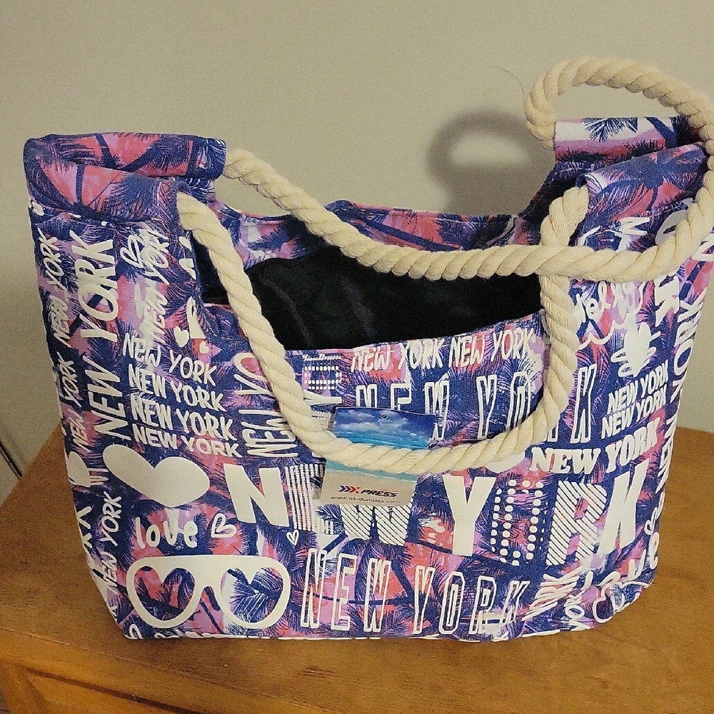 Stylish New York Print Tote Bag